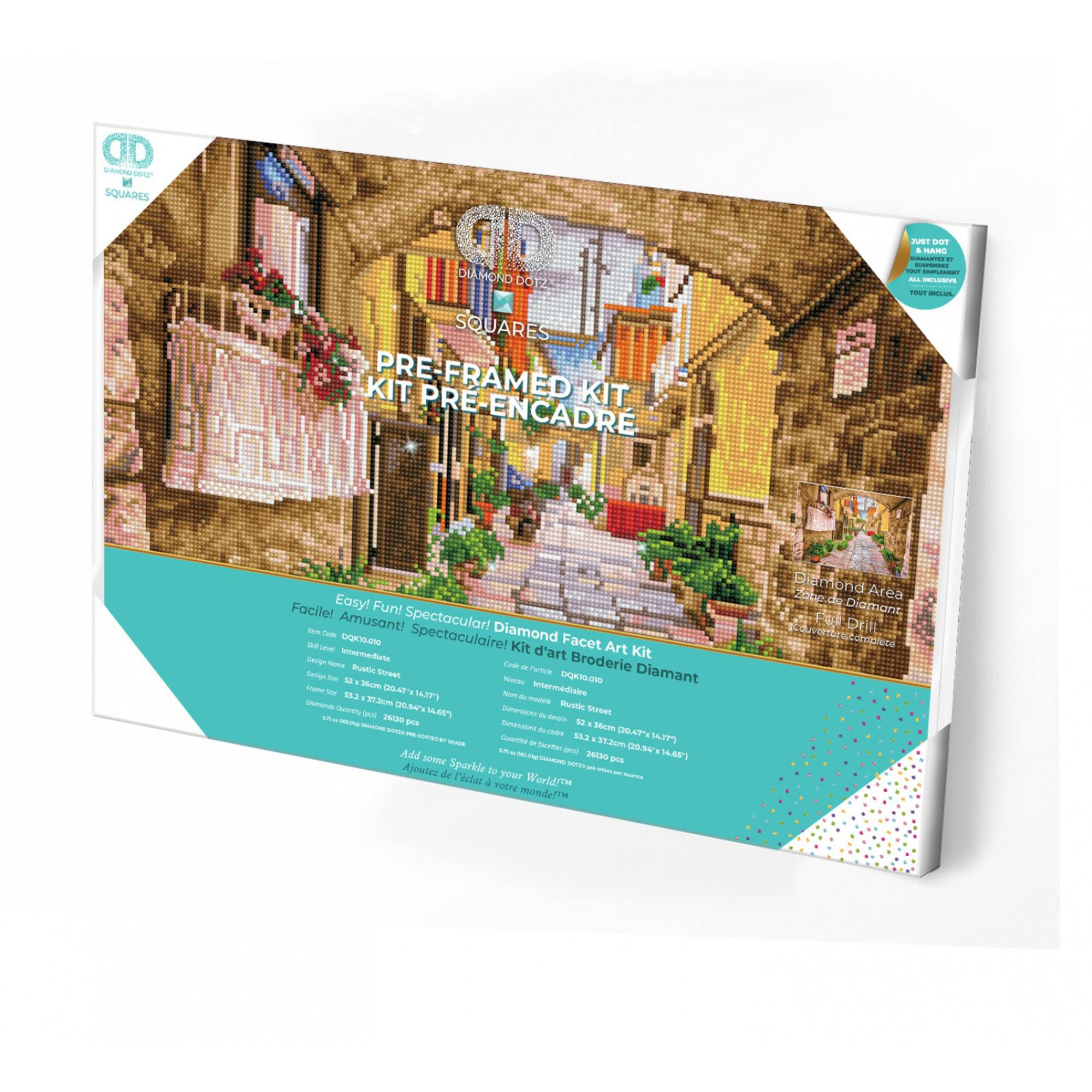 Diamond Dotz® Intermediate Rustic Street Pre-Framed Diamond Painting Kit
